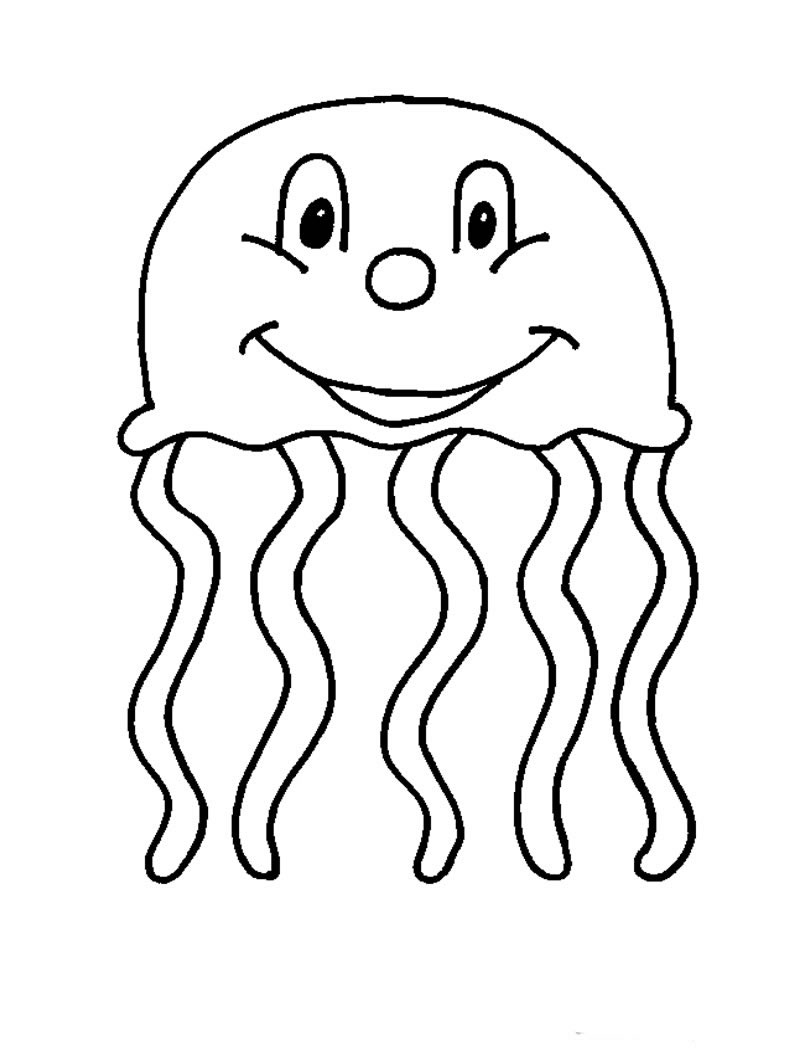Dibujo para colorear: Medusa (Animales) #20538 - Dibujos para Colorear e Imprimir Gratis