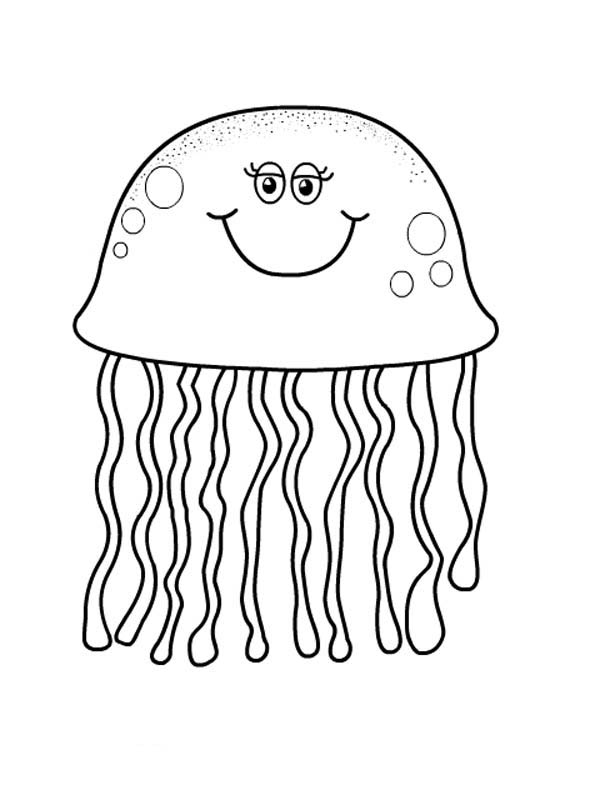 Dibujo para colorear: Medusa (Animales) #20557 - Dibujos para Colorear e Imprimir Gratis