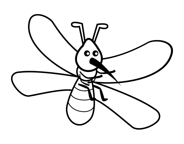 Dibujo para colorear: Mosquito (Animales) #11328 - Dibujos para Colorear e Imprimir Gratis