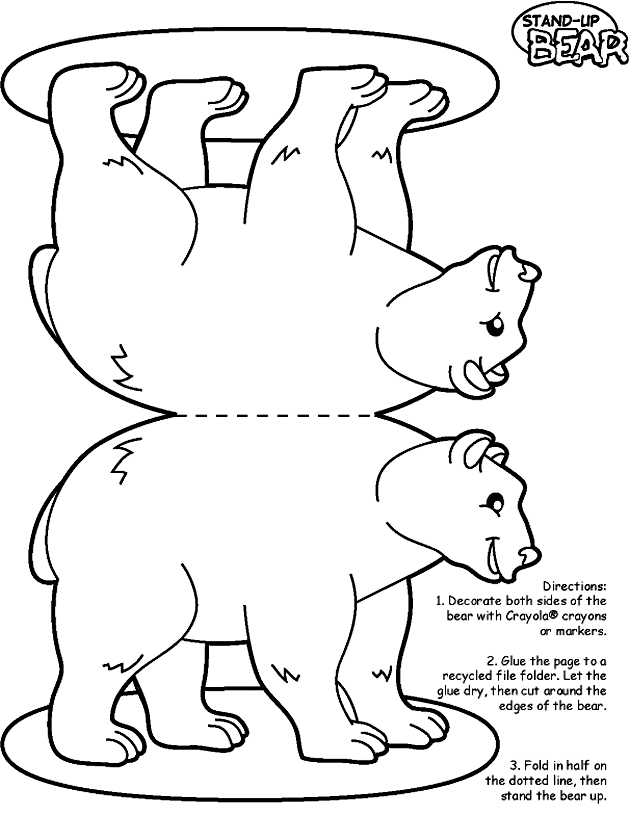 Dibujo para colorear: Oso (Animales) #12216 - Dibujos para Colorear e Imprimir Gratis