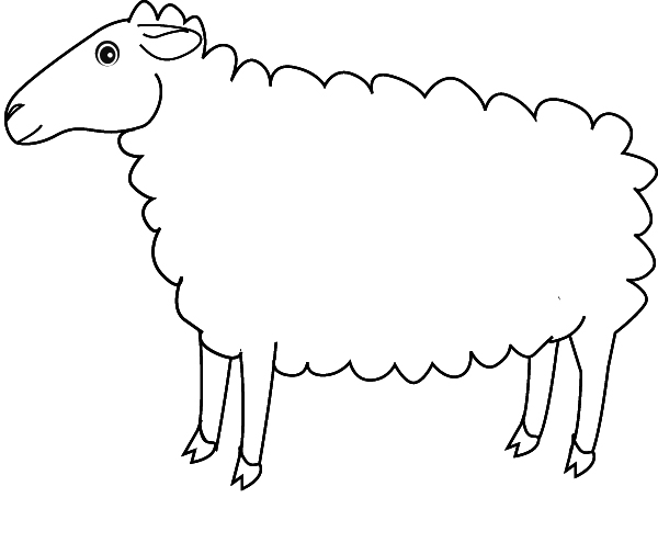 Dibujo para colorear: Oveja (Animales) #11402 - Dibujos para Colorear e Imprimir Gratis