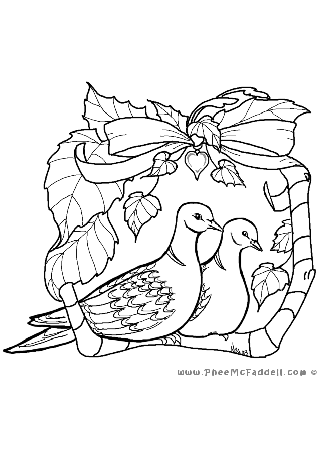 Dibujo para colorear: Paloma (Animales) #3976 - Dibujos para Colorear e Imprimir Gratis