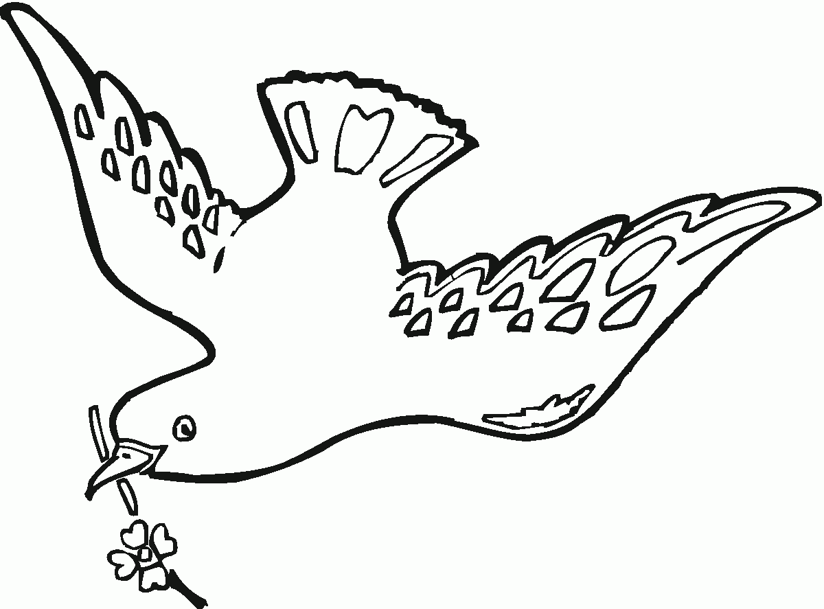 Dibujo para colorear: Paloma (Animales) #4028 - Dibujos para Colorear e Imprimir Gratis