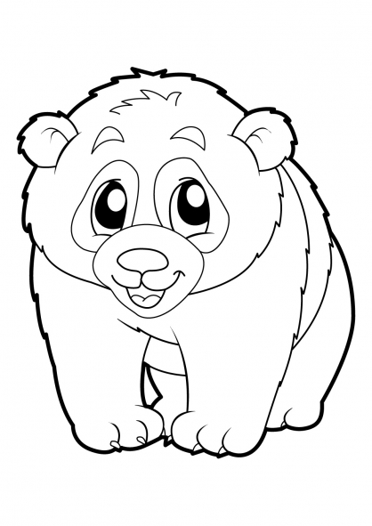 Dibujo para colorear: Panda (Animales) #12464 - Dibujos para Colorear e Imprimir Gratis