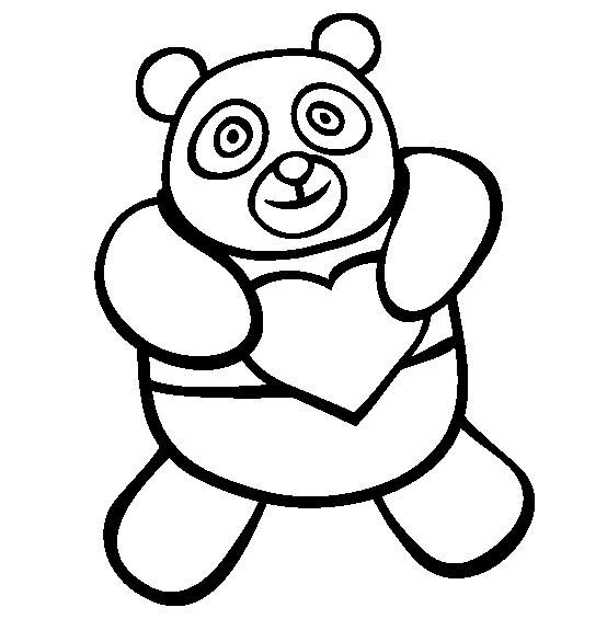 Dibujo para colorear: Panda (Animales) #12471 - Dibujos para Colorear e Imprimir Gratis