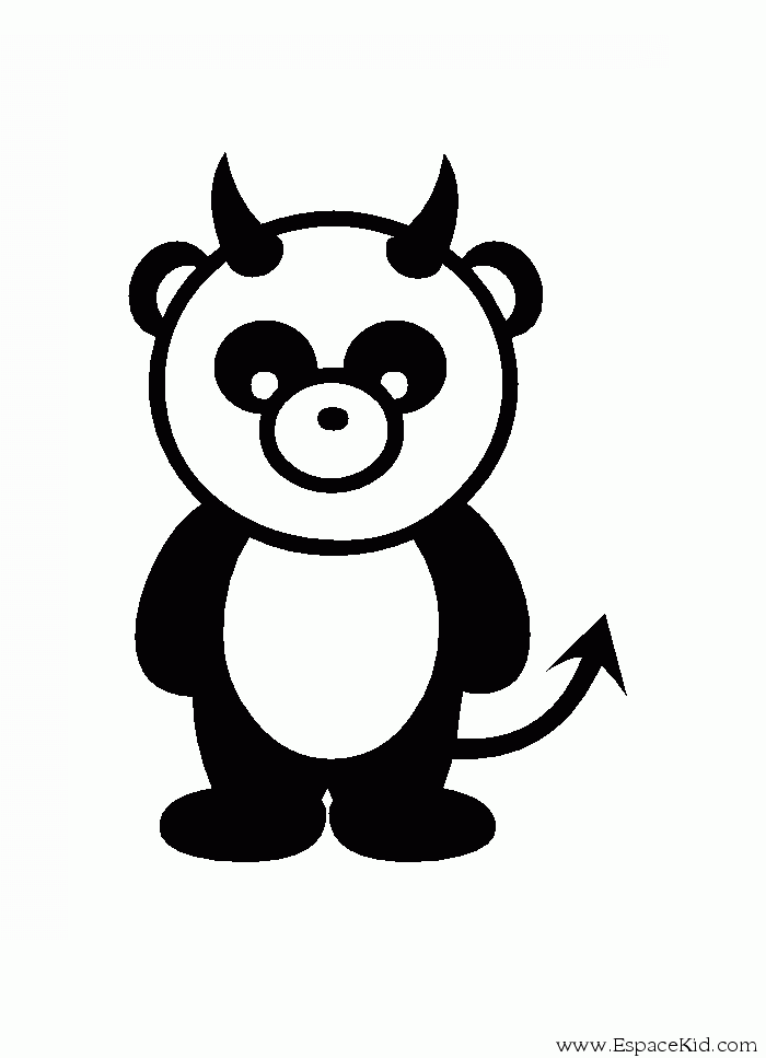 Dibujo para colorear: Panda (Animales) #12491 - Dibujos para Colorear e Imprimir Gratis