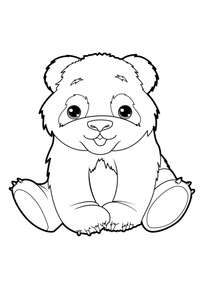 Dibujo para colorear: Panda (Animales) #12506 - Dibujos para Colorear e Imprimir Gratis