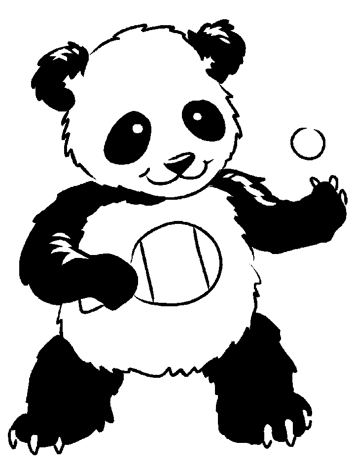 Dibujo para colorear: Panda (Animales) #12528 - Dibujos para Colorear e Imprimir Gratis