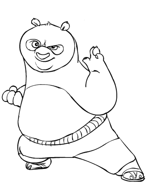 Dibujo para colorear: Panda (Animales) #12567 - Dibujos para Colorear e Imprimir Gratis