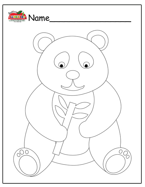 Dibujo para colorear: Panda (Animales) #12580 - Dibujos para Colorear e Imprimir Gratis
