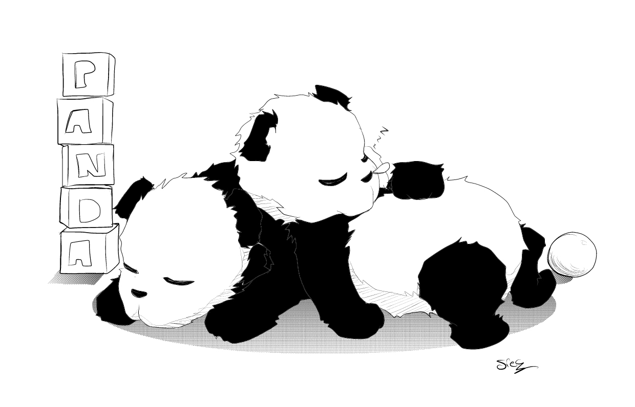 Dibujo para colorear: Panda (Animales) #12612 - Dibujos para Colorear e Imprimir Gratis