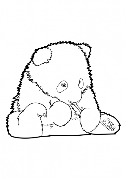 Dibujo para colorear: Panda (Animales) #12631 - Dibujos para Colorear e Imprimir Gratis