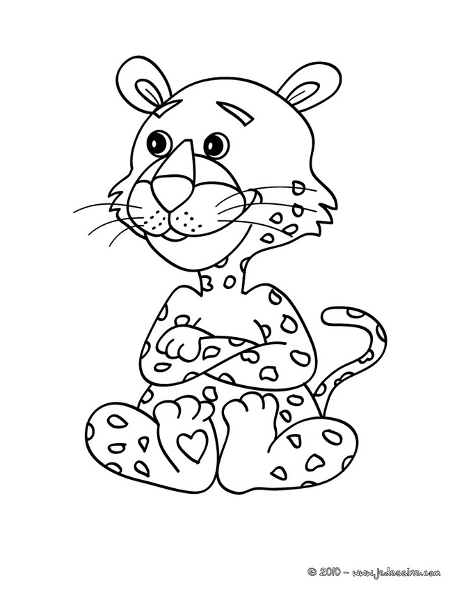 Dibujo para colorear: Pantera (Animales) #15584 - Dibujos para Colorear e Imprimir Gratis