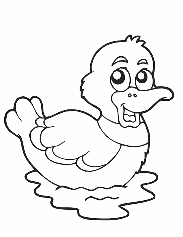 Dibujo para colorear: Pato (Animales) #1454 - Dibujos para Colorear e Imprimir Gratis