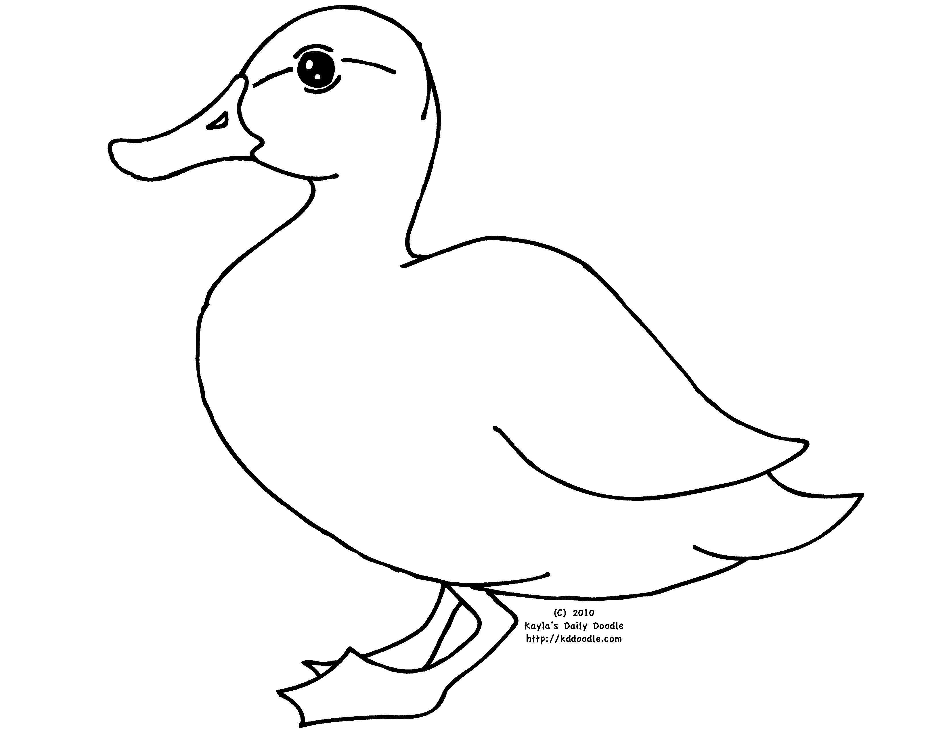 Dibujo para colorear: Pato (Animales) #1455 - Dibujos para Colorear e Imprimir Gratis