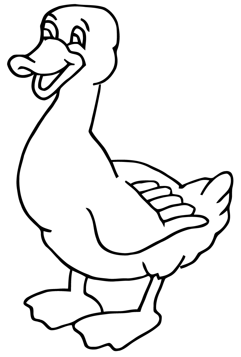 Dibujo para colorear: Pato (Animales) #1463 - Dibujos para Colorear e Imprimir Gratis