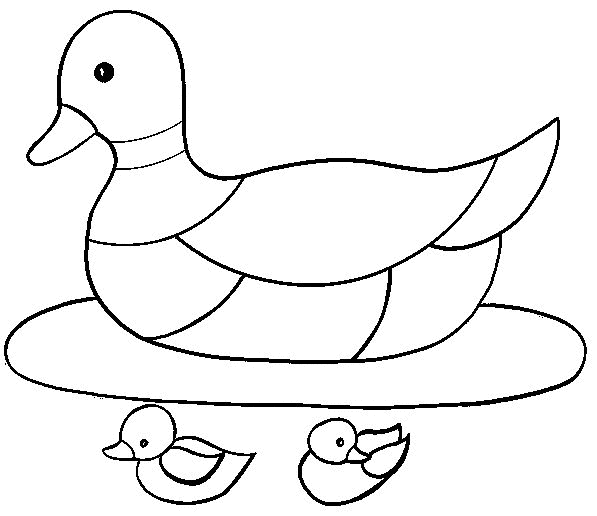 Dibujo para colorear: Pato (Animales) #1477 - Dibujos para Colorear e Imprimir Gratis