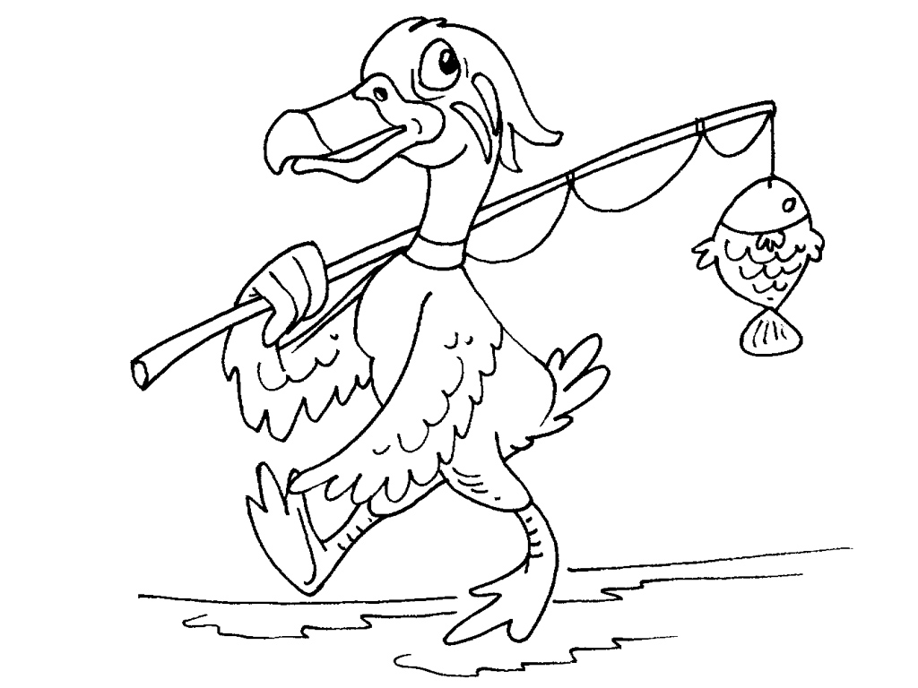 Dibujo para colorear: Pato (Animales) #1500 - Dibujos para Colorear e Imprimir Gratis