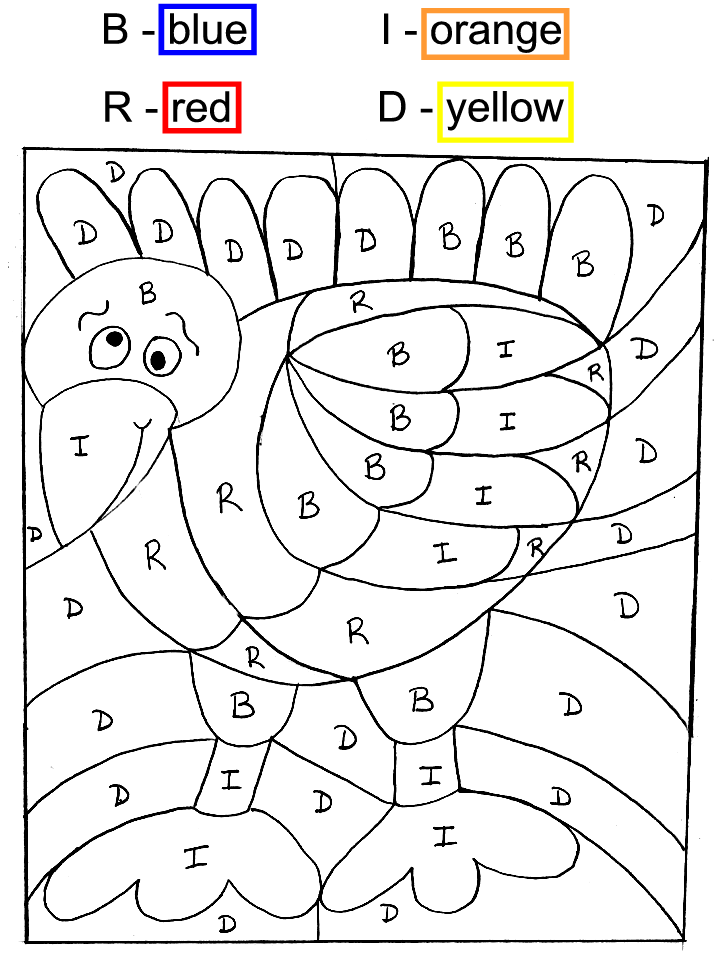 Dibujo para colorear: Pavo (Animales) #5381 - Dibujos para Colorear e Imprimir Gratis