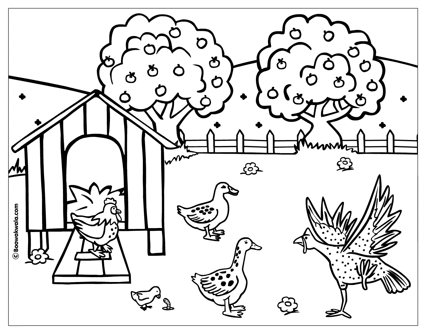 Dibujo para colorear: Pavo (Animales) #5457 - Dibujos para Colorear e Imprimir Gratis