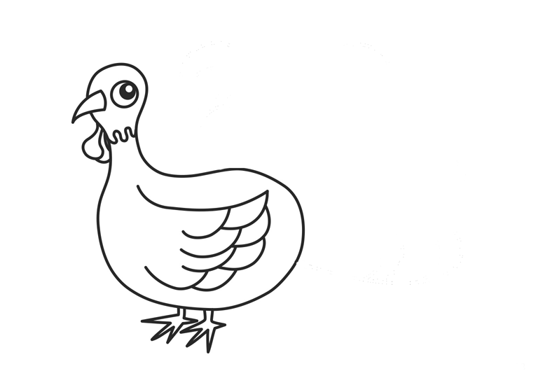 Dibujo para colorear: Pavo (Animales) #5459 - Dibujos para Colorear e Imprimir Gratis