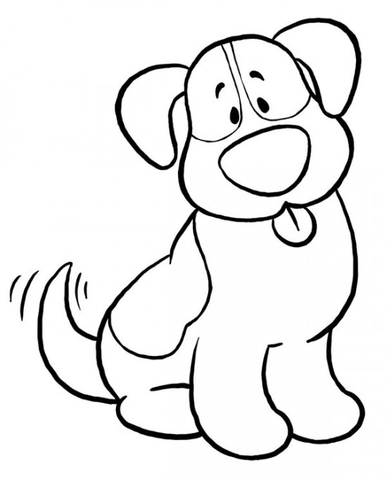 Dibujo para colorear: Perro (Animales) #17 - Dibujos para Colorear e Imprimir Gratis