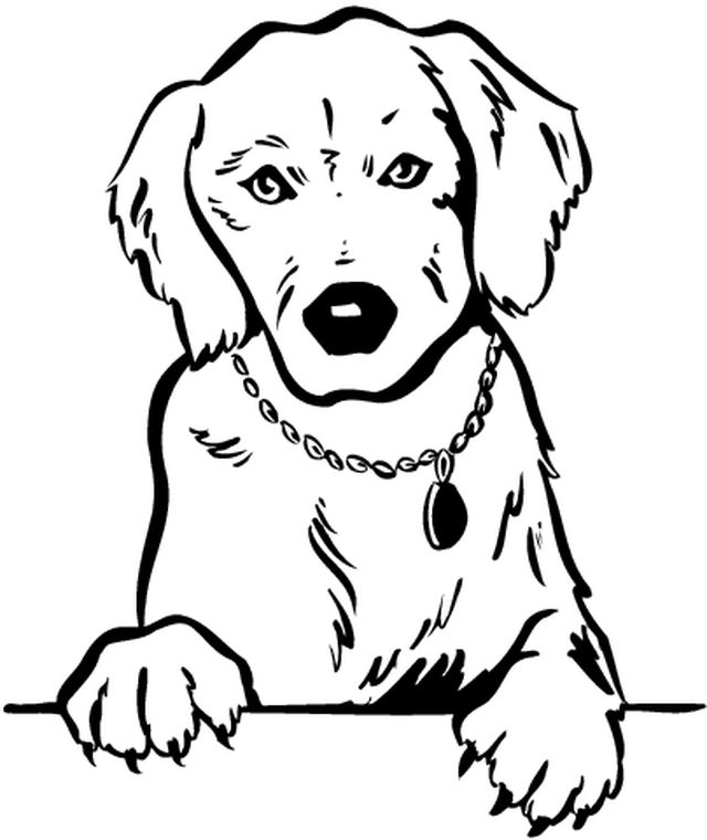 Dibujo para colorear: Perro (Animales) #18 - Dibujos para Colorear e Imprimir Gratis