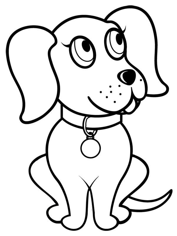 Dibujo para colorear: Perro (Animales) #3107 - Dibujos para Colorear e Imprimir Gratis