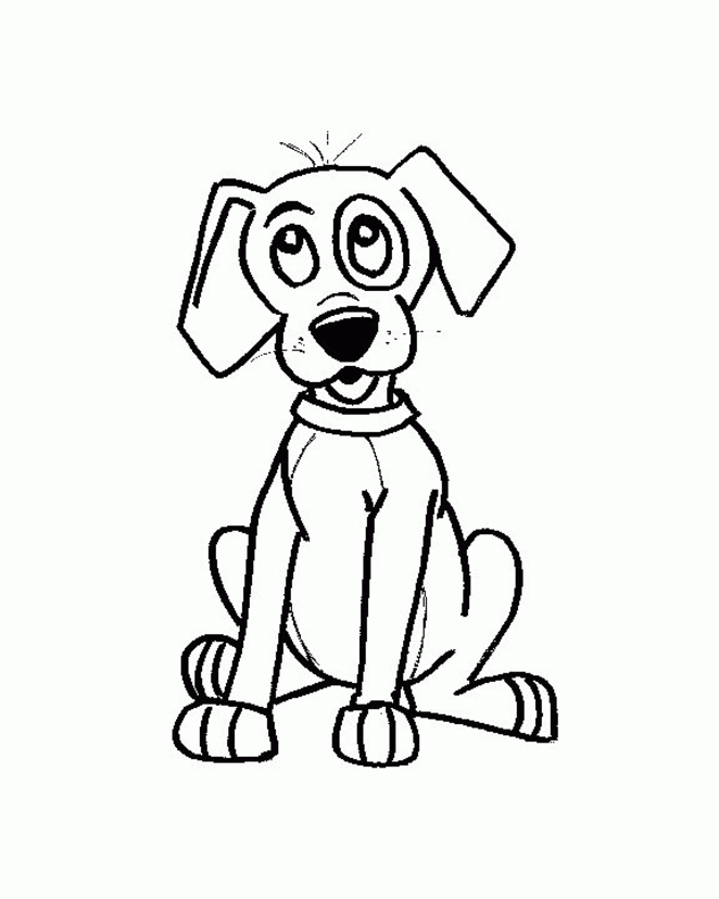 Dibujo para colorear: Perro (Animales) #54 - Dibujos para Colorear e Imprimir Gratis