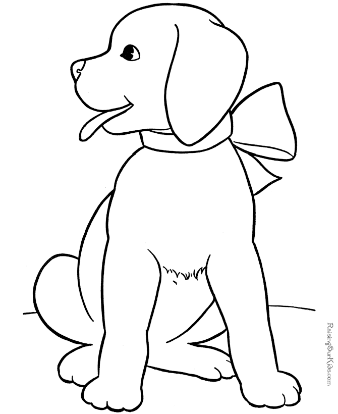 Dibujo para colorear: Perro (Animales) #57 - Dibujos para Colorear e Imprimir Gratis