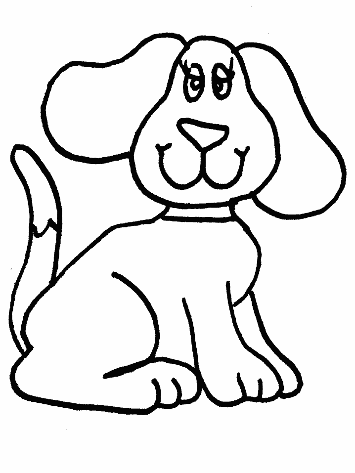 Dibujo para colorear: Perro (Animales) #8 - Dibujos para Colorear e Imprimir Gratis