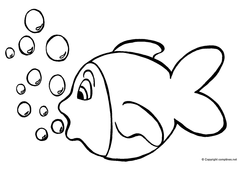 Dibujo para colorear: Pescado (Animales) #17051 - Dibujos para Colorear e Imprimir Gratis