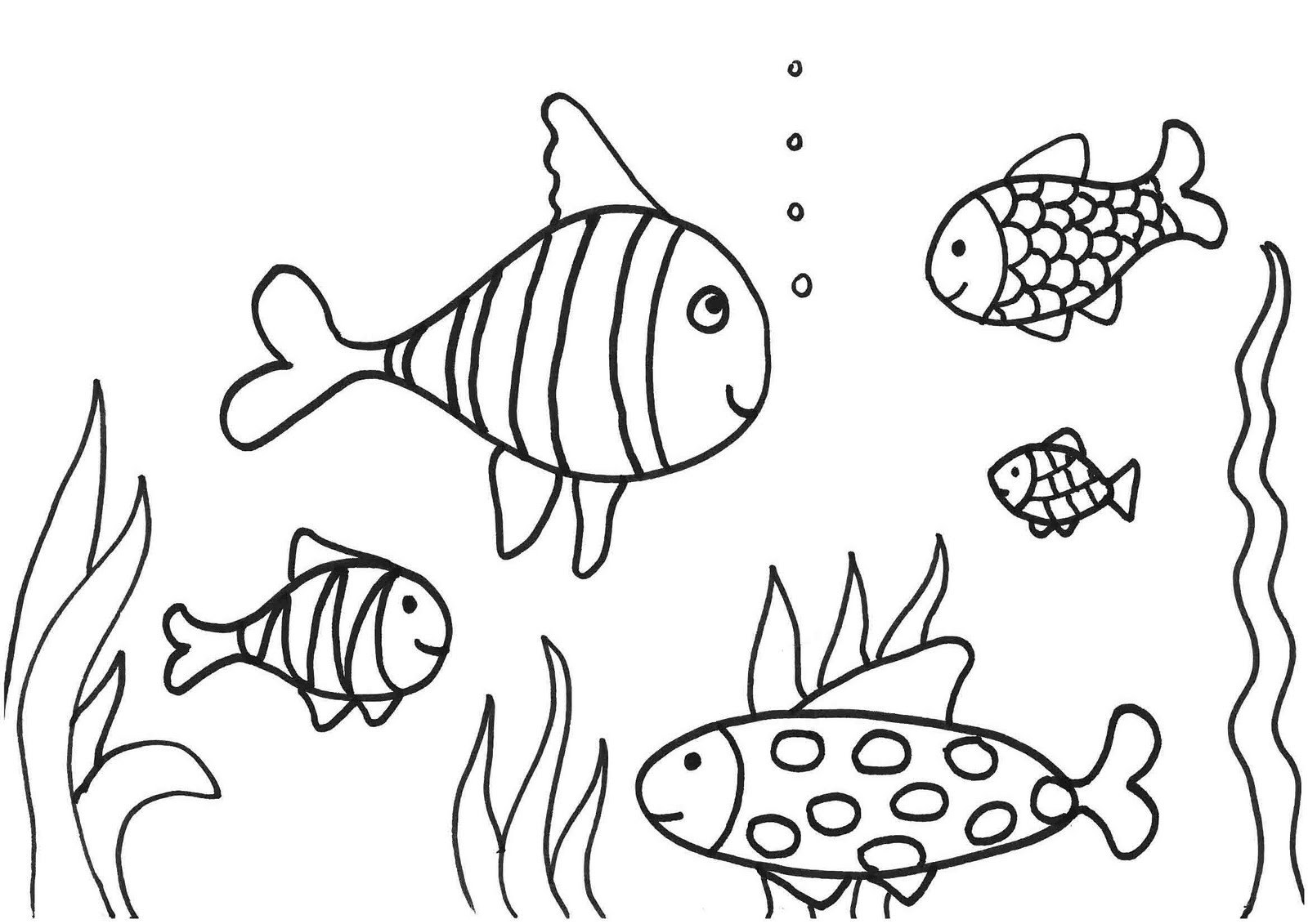 Dibujo para colorear: Pescado (Animales) #17061 - Dibujos para Colorear e Imprimir Gratis