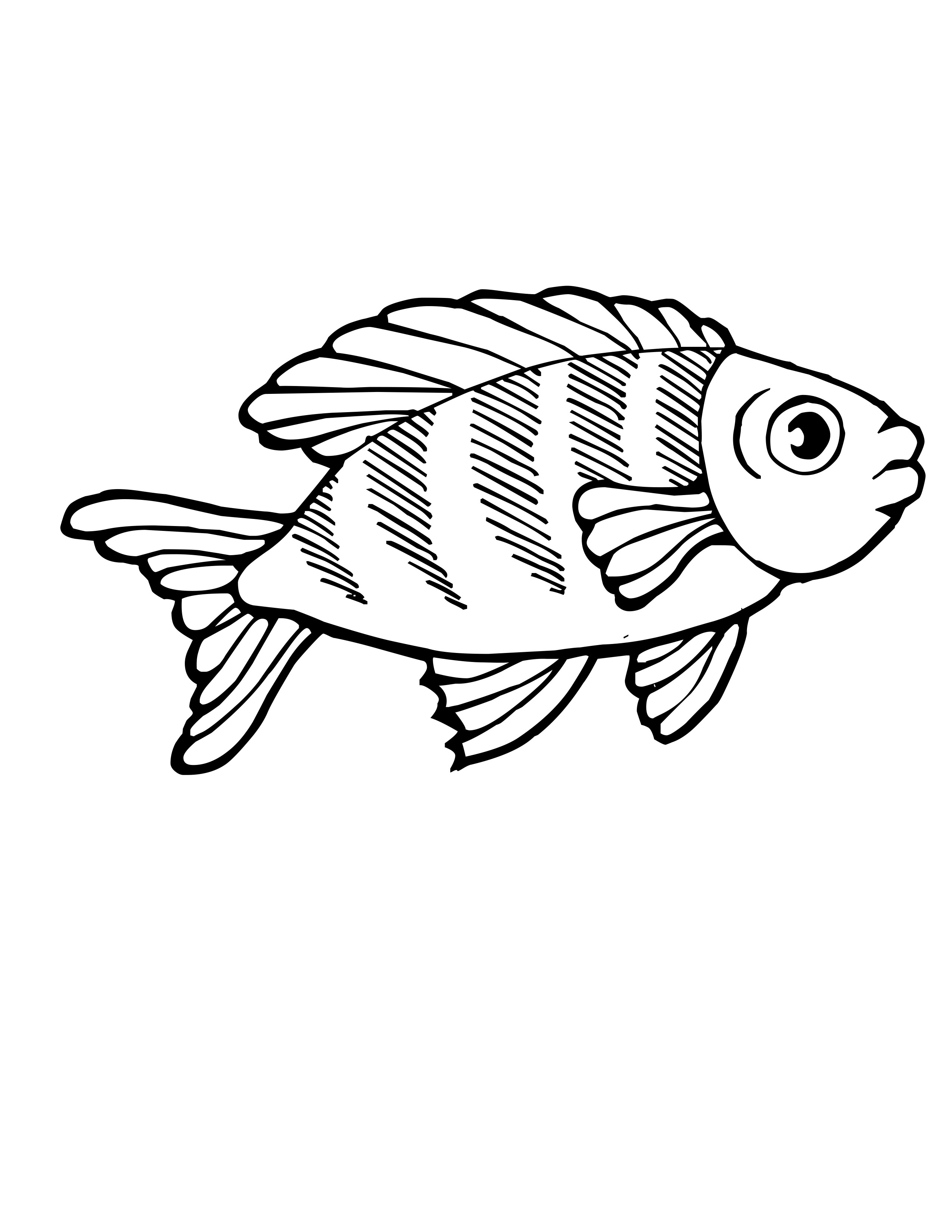 Dibujo para colorear: Pescado (Animales) #17064 - Dibujos para Colorear e Imprimir Gratis
