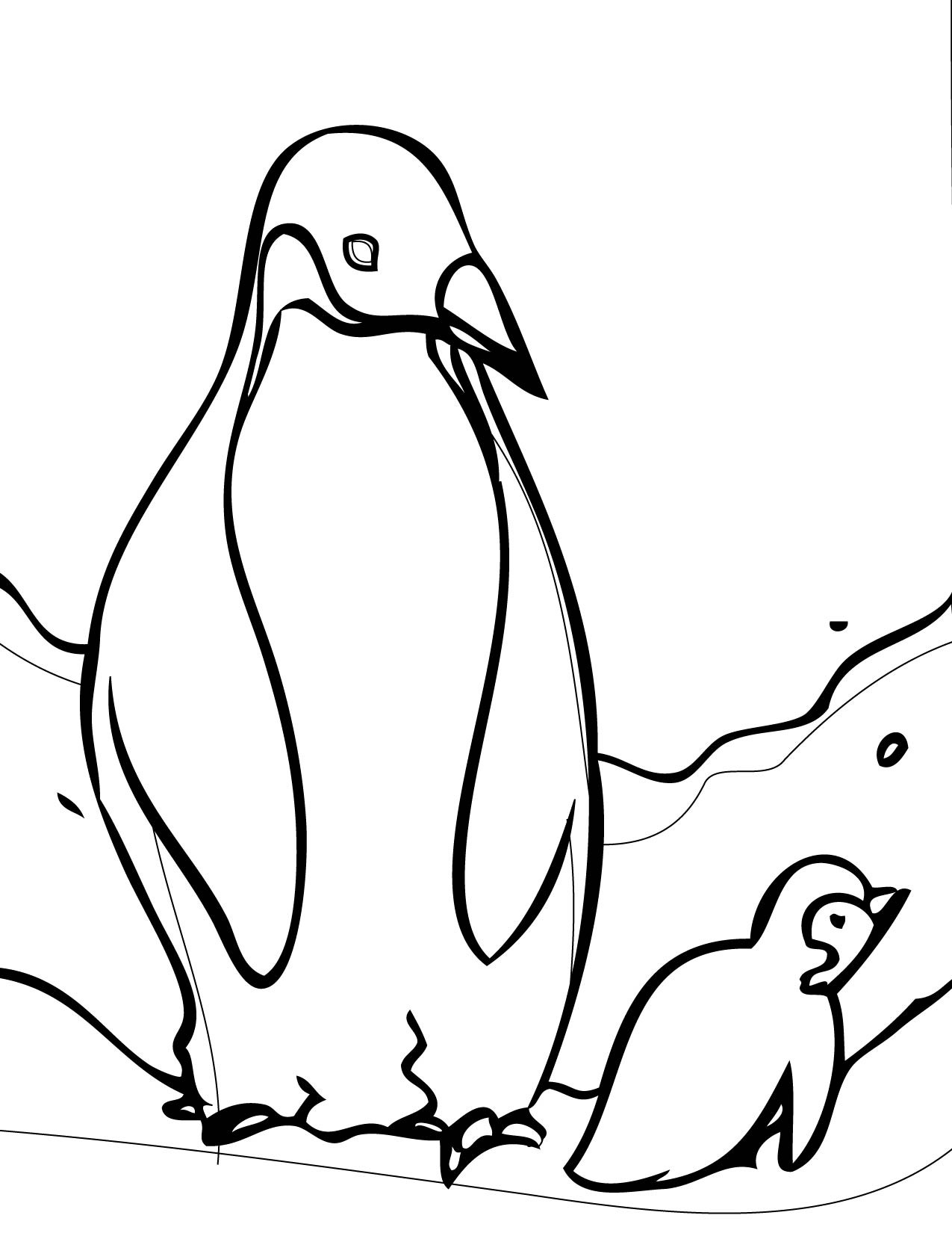 Dibujo para colorear: Pingüino (Animales) #16822 - Dibujos para Colorear e Imprimir Gratis