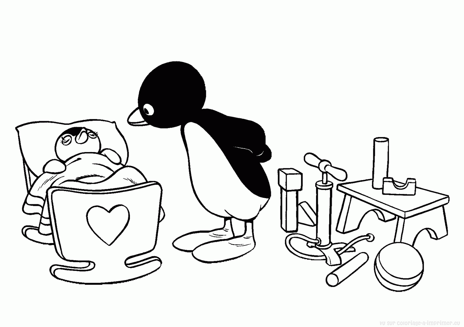 Dibujo para colorear: Pingüino (Animales) #16937 - Dibujos para Colorear e Imprimir Gratis