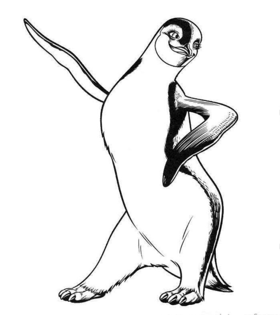Dibujo para colorear: Pingüino (Animales) #16948 - Dibujos para Colorear e Imprimir Gratis