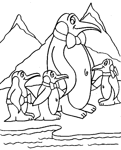 Dibujo para colorear: Pingüino (Animales) #16958 - Dibujos para Colorear e Imprimir Gratis