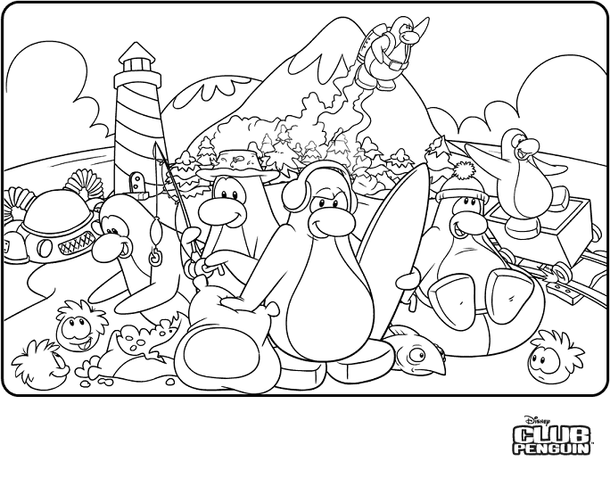 Dibujo para colorear: Pingüino (Animales) #16995 - Dibujos para Colorear e Imprimir Gratis