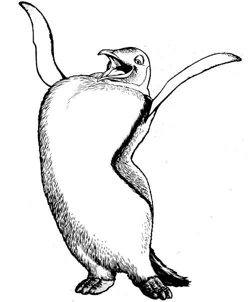 Dibujo para colorear: Pingüino (Animales) #17004 - Dibujos para Colorear e Imprimir Gratis