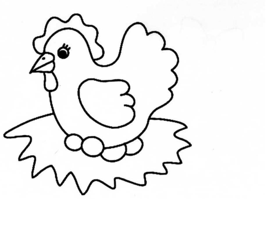 Dibujo para colorear: Pollo (Animales) #17241 - Dibujos para Colorear e Imprimir Gratis
