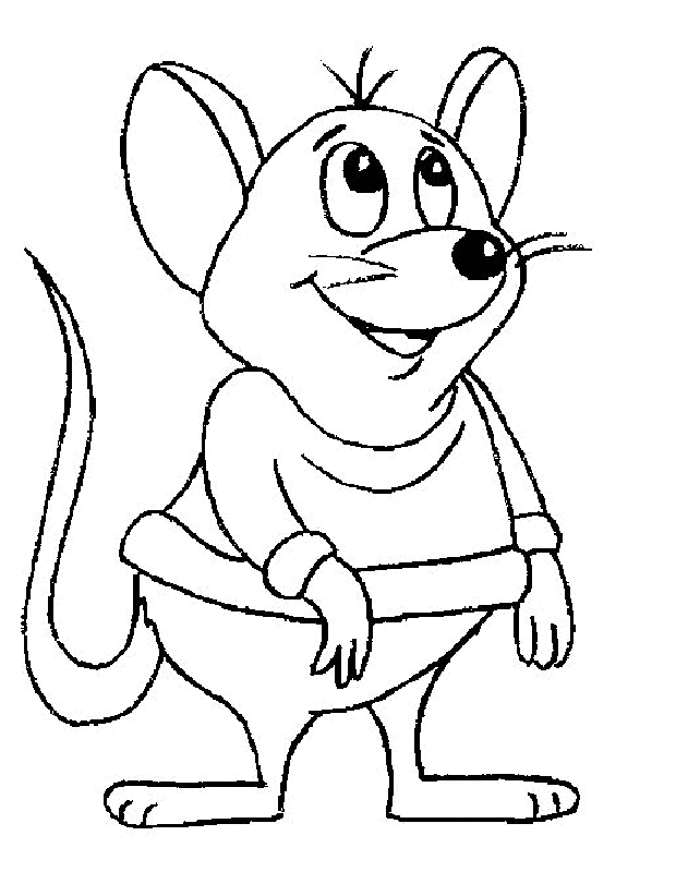 Dibujo para colorear: Rata (Animales) #15229 - Dibujos para Colorear e Imprimir Gratis