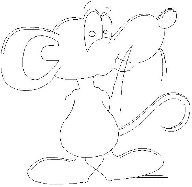 Dibujo para colorear: Ratón (Animales) #14029 - Dibujos para Colorear e Imprimir Gratis