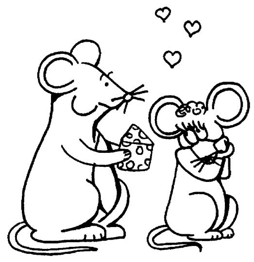 Dibujo para colorear: Ratón (Animales) #14038 - Dibujos para Colorear e Imprimir Gratis