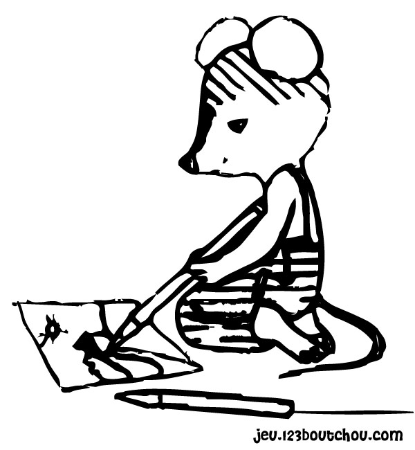 Dibujo para colorear: Ratón (Animales) #14057 - Dibujos para Colorear e Imprimir Gratis