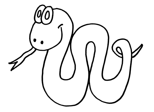 Dibujo para colorear: Serpiente (Animales) #14338 - Dibujos para Colorear e Imprimir Gratis