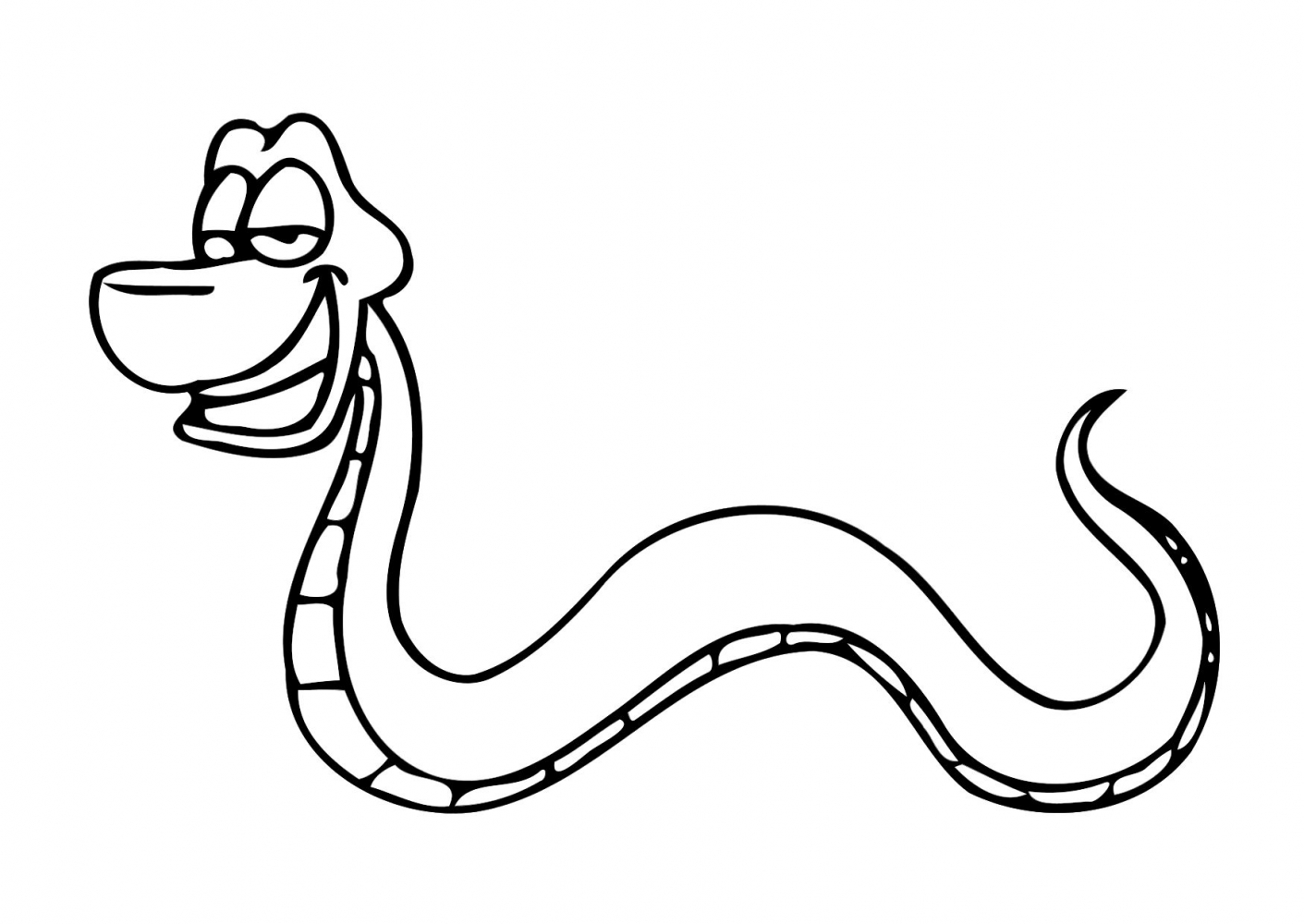 Dibujo para colorear: Serpiente (Animales) #14339 - Dibujos para Colorear e Imprimir Gratis