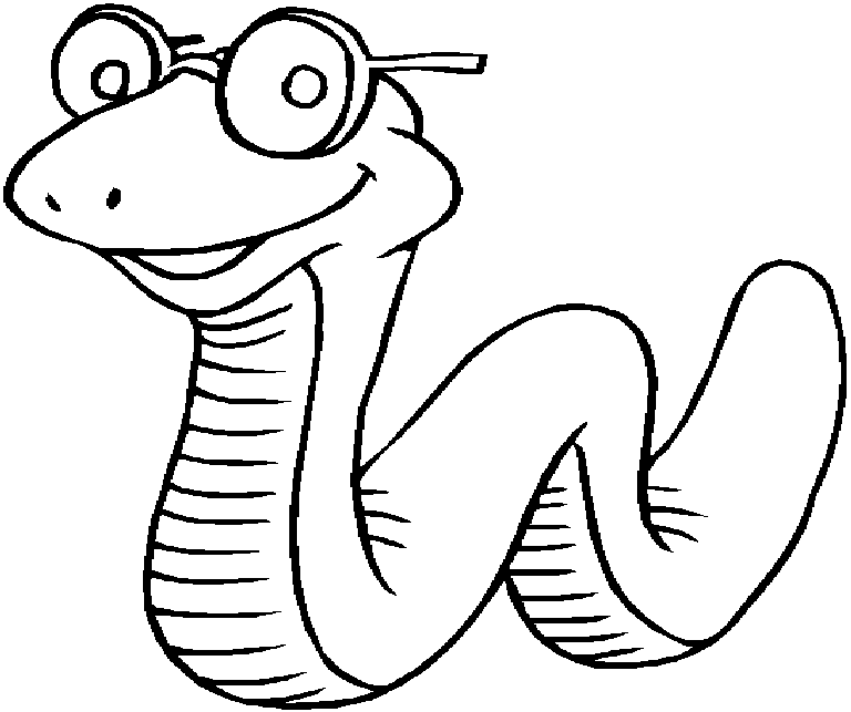 Dibujo para colorear: Serpiente (Animales) #14343 - Dibujos para Colorear e Imprimir Gratis