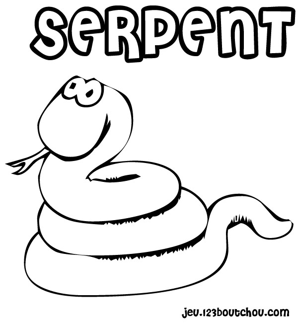 Dibujo para colorear: Serpiente (Animales) #14375 - Dibujos para Colorear e Imprimir Gratis