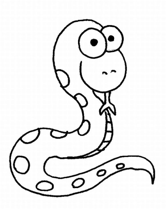 Dibujo para colorear: Serpiente (Animales) #14376 - Dibujos para Colorear e Imprimir Gratis